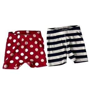 Lot of 2 Hanna Handersson Shorts Baby Girls 18-24M Disney & Frozen II Collection